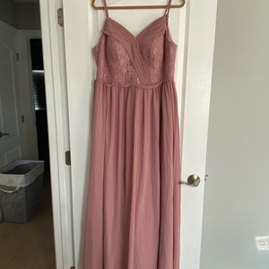Azazie Dusty Rose Leanne Dress